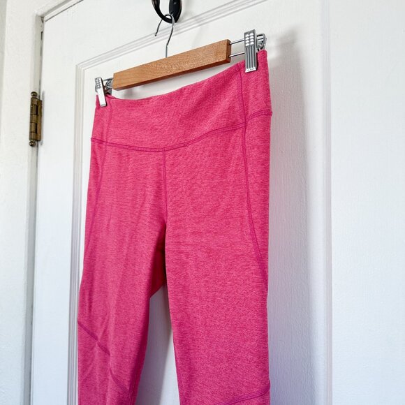 Outdoor Voices | Athena Crop Top (small) & Warmup 3/4 Legging (med) Set in Pink - Picture 8 of 9